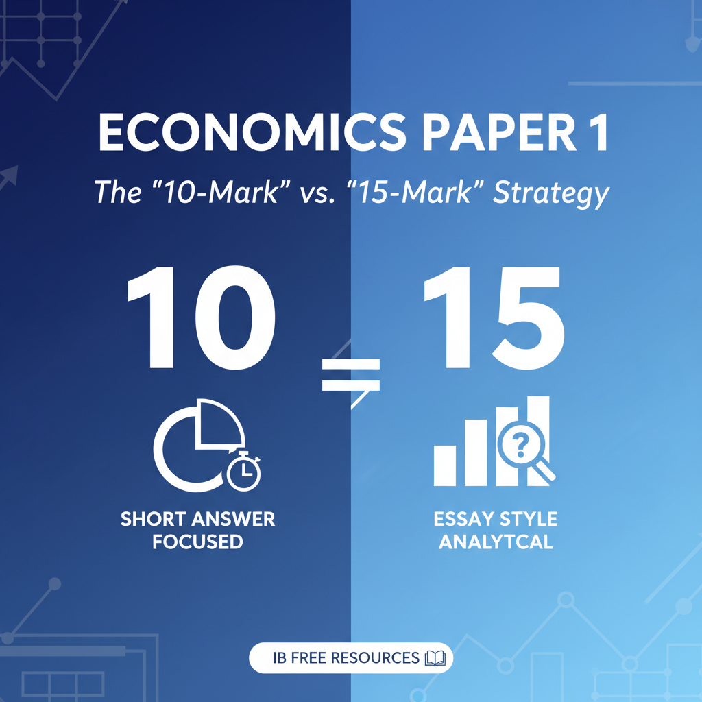 Economics Paper 1: The "10-Mark" vs. "15-Mark" Strategy